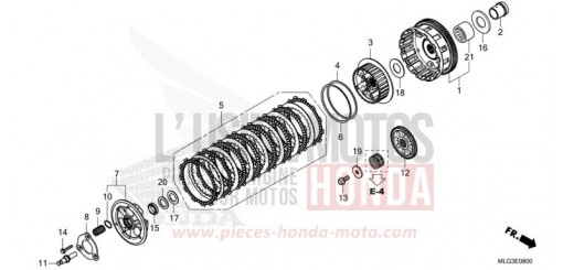 KUPPLUNG (CRF1100A/A2/A4/AL/AL2/AL4) CRF1100AN de 2022